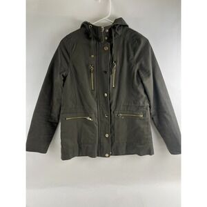 2Sable Jacket, Women's Size Small, Greenish Brown Gold, Lined, Snap Closure